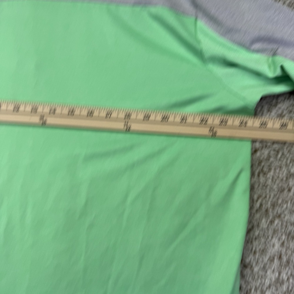 Callaway Polo Shirt Men's Large Opti-Dri Green‎ Gray Color Block Golf Stretch - Picture 10 of 12